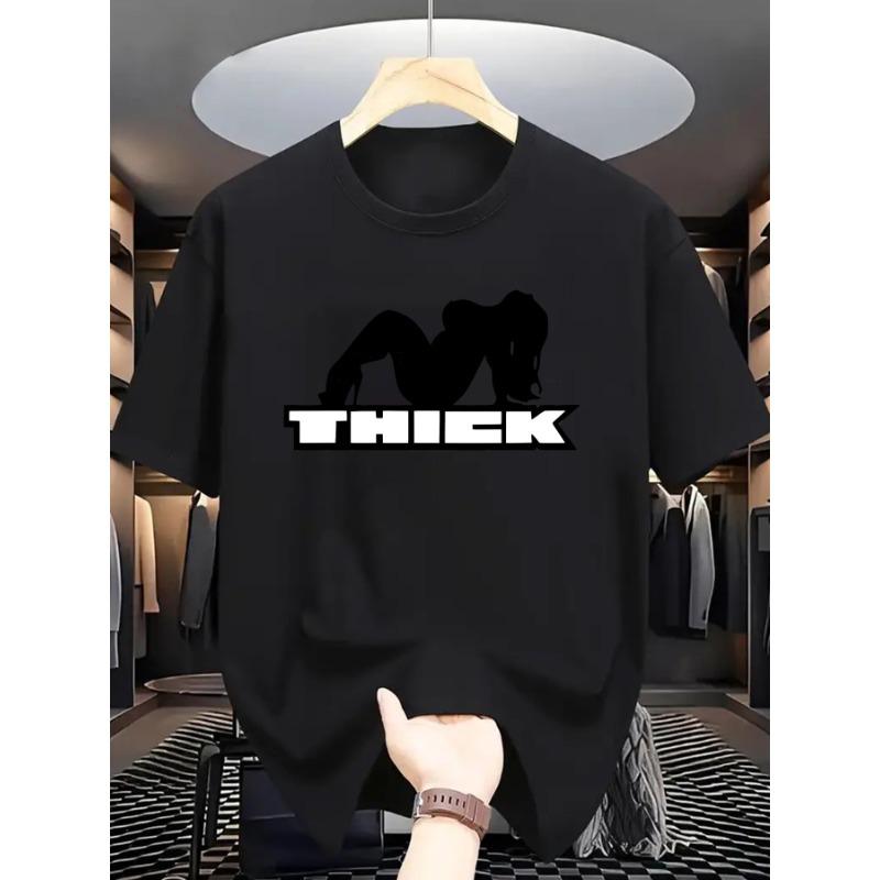 European sizes Men S Summer Casual Short Sleeve T-Shirt with THICK Print,Knit Fabric, Round Neck, Regular Fit - Breathable & Stretchy S чёрный
European sizes Men S Summer Casual Short Sleeve T-Shirt with THICK Print,Knit Fabric, Round Neck, Regular Fit - Breathable & Stretchy S чёрный