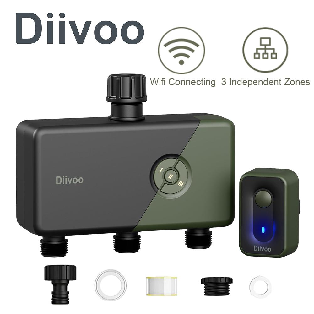 Спринклерный таймер WiFi Multi Zone с задержкой дождя, таймер полива с дистанционным управлением, совместимый с Alexa и Google для сада
Спринклерный таймер WiFi Multi Zone с задержкой дождя, таймер полива с дистанционным управлением, совместимый с Alexa и Google для сада