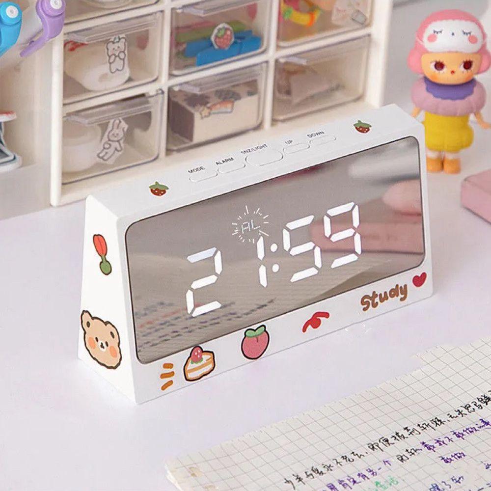 Cute Girls Heart Student Desktop Table Home Decor Alarm Mirror Clock Digital Clock Desktop Ornament
Cute Girls Heart Student Desktop Table Home Decor Alarm Mirror Clock Digital Clock Desktop Ornament