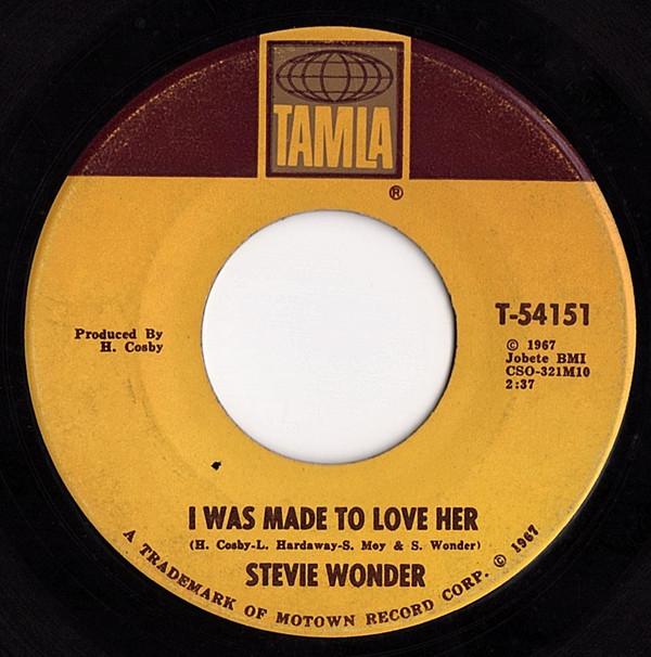 7inch Record STEVIE WONDER - I Was Made To Love Her / Hold Me T54151 Tamla 1967 US Soul/Funk Used
7inch Record STEVIE WONDER - I Was Made To Love Her / Hold Me T54151 Tamla 1967 US Soul/Funk Used