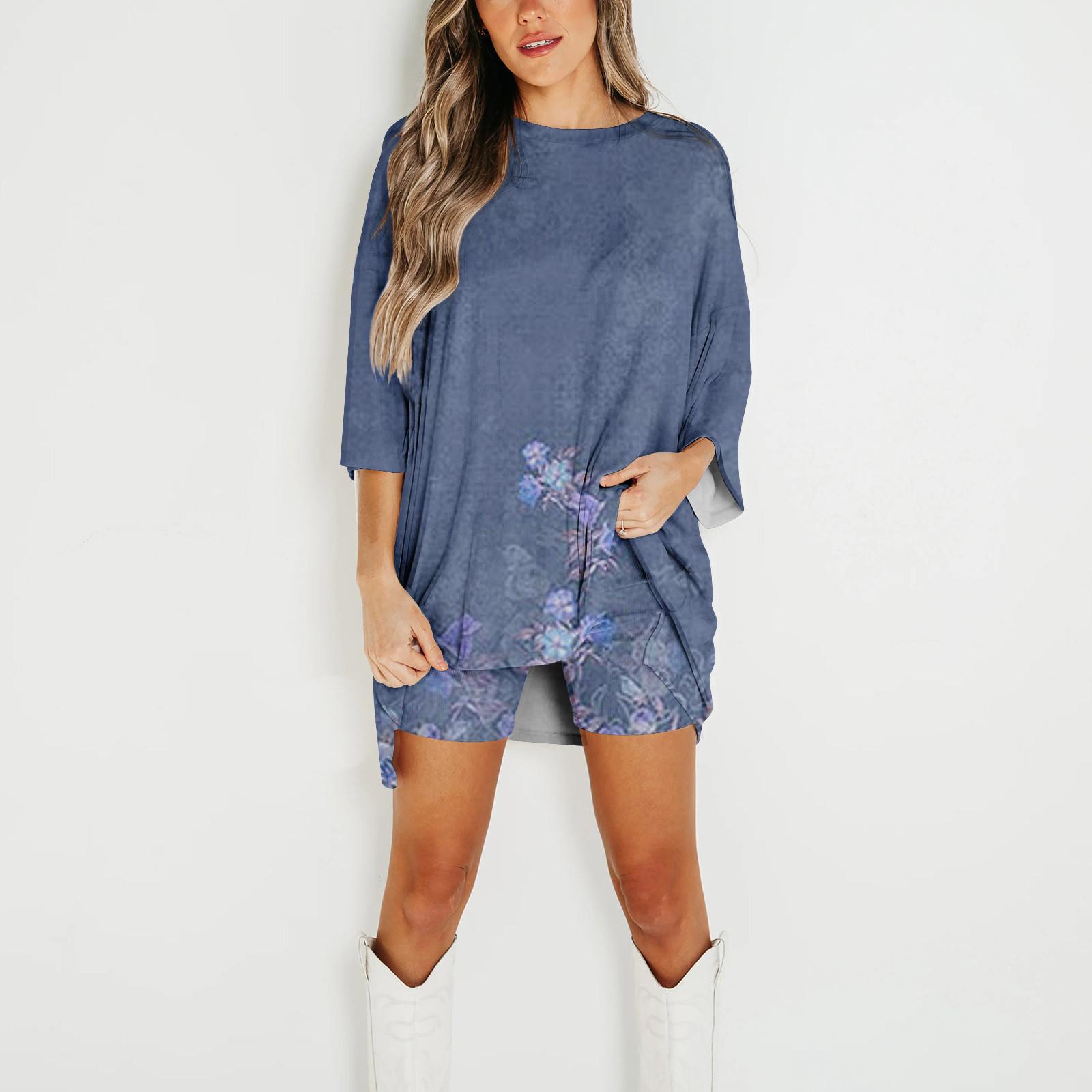Women s Summer 2-Piece Round Neck Short Sleeves Drop Shoulder Big Kids Top And Bar Skinny Yoga Biker Shorts Set XXL
Women s Summer 2-Piece Round Neck Short Sleeves Drop Shoulder Big Kids Top And Bar Skinny Yoga Biker Shorts Set XXL