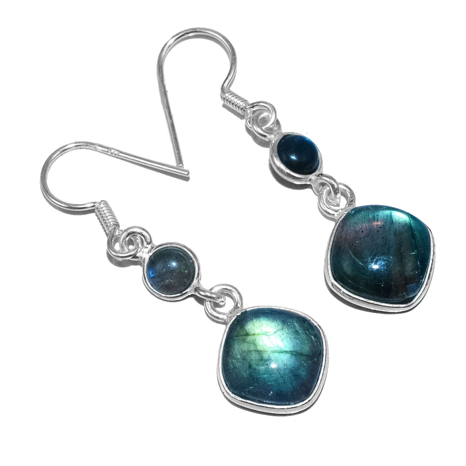 Labradorite Gemstone Earrings Solid 925 Sterling Silver Handmade Earrings Jewelry Gift For Women And Girls E-1604
Labradorite Gemstone Earrings Solid 925 Sterling Silver Handmade Earrings Jewelry Gift For Women And Girls E-1604