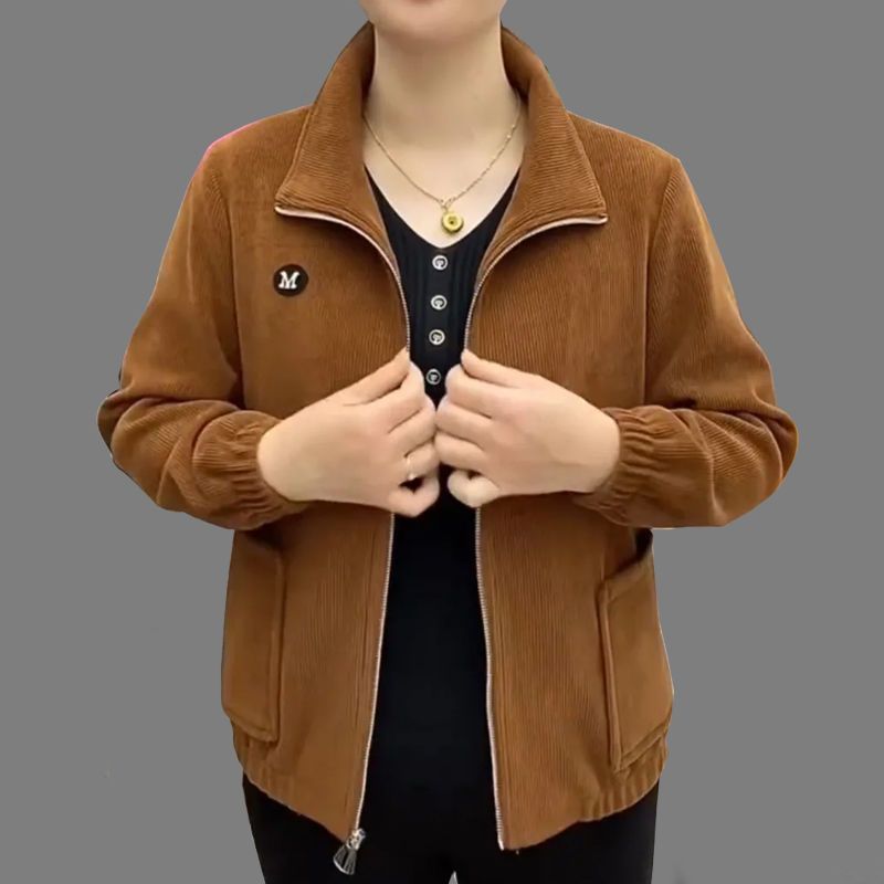 Осенняя вельветовая куртка с длинным рукавом женская большого размера свободного кроя повседневный однотонный топ для среднего и пожилого возраста M
Осенняя вельветовая куртка с длинным рукавом женская большого размера свободного кроя повседневный однотонный топ для среднего и пожилого возраста M