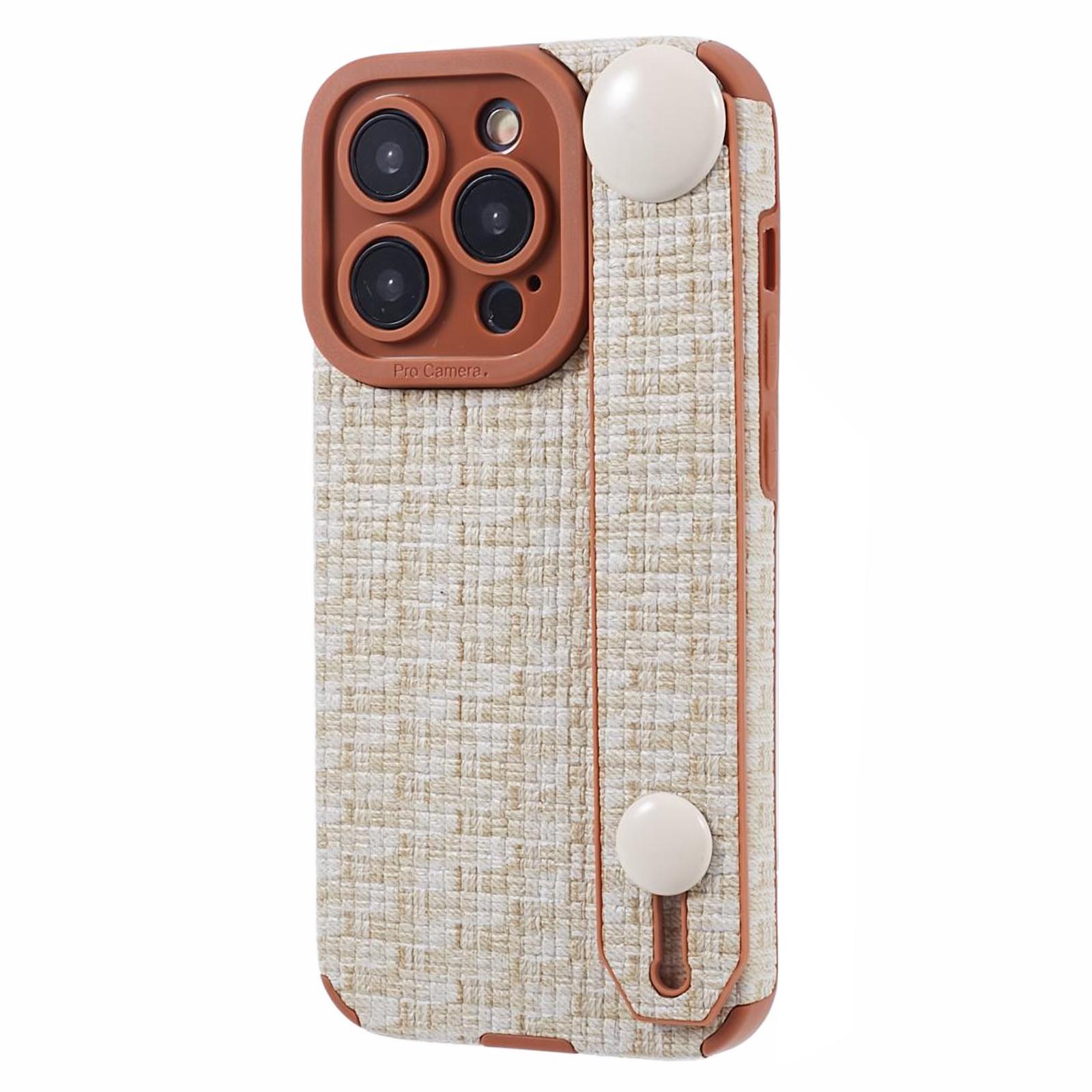 Задня кришка для iPhone 15 Pro Max Чохол Ремінець Тканинний TPU Чохол для мобільного телефону Beige
Задня кришка для iPhone 15 Pro Max Чохол Ремінець Тканинний TPU Чохол для мобільного телефону Beige