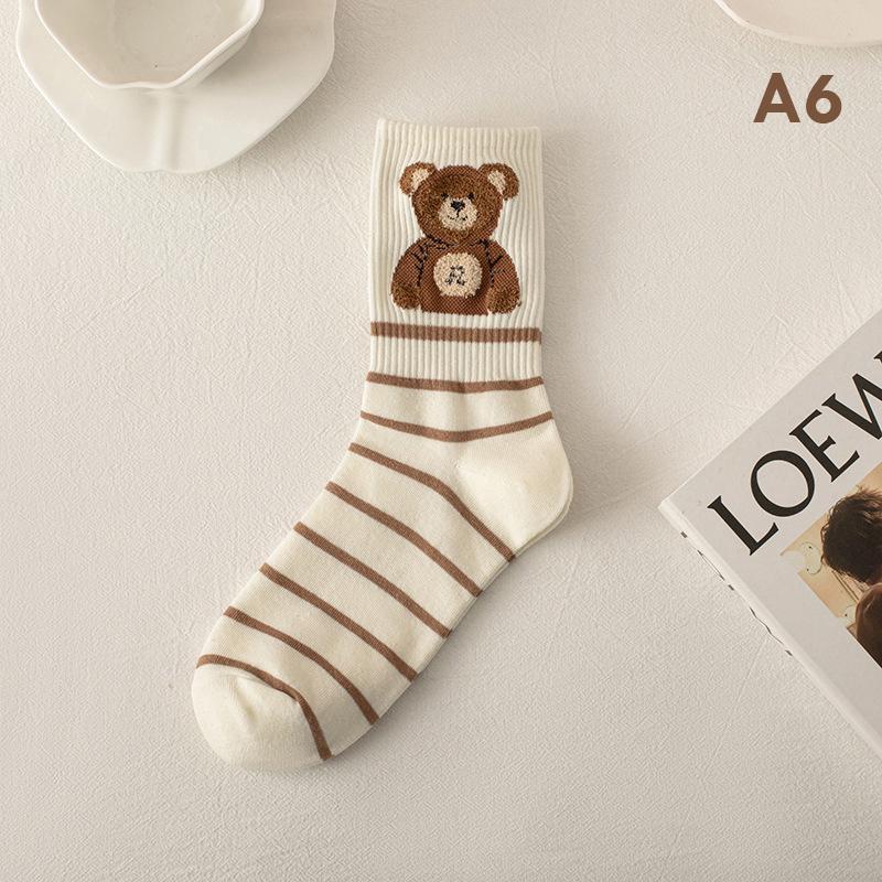 Japan Harajuku Style Cartoon Creative Striped Bear Socks Kawaii Print Funny Girl Socks Fashion Skateboard Woman Socks
Japan Harajuku Style Cartoon Creative Striped Bear Socks Kawaii Print Funny Girl Socks Fashion Skateboard Woman Socks