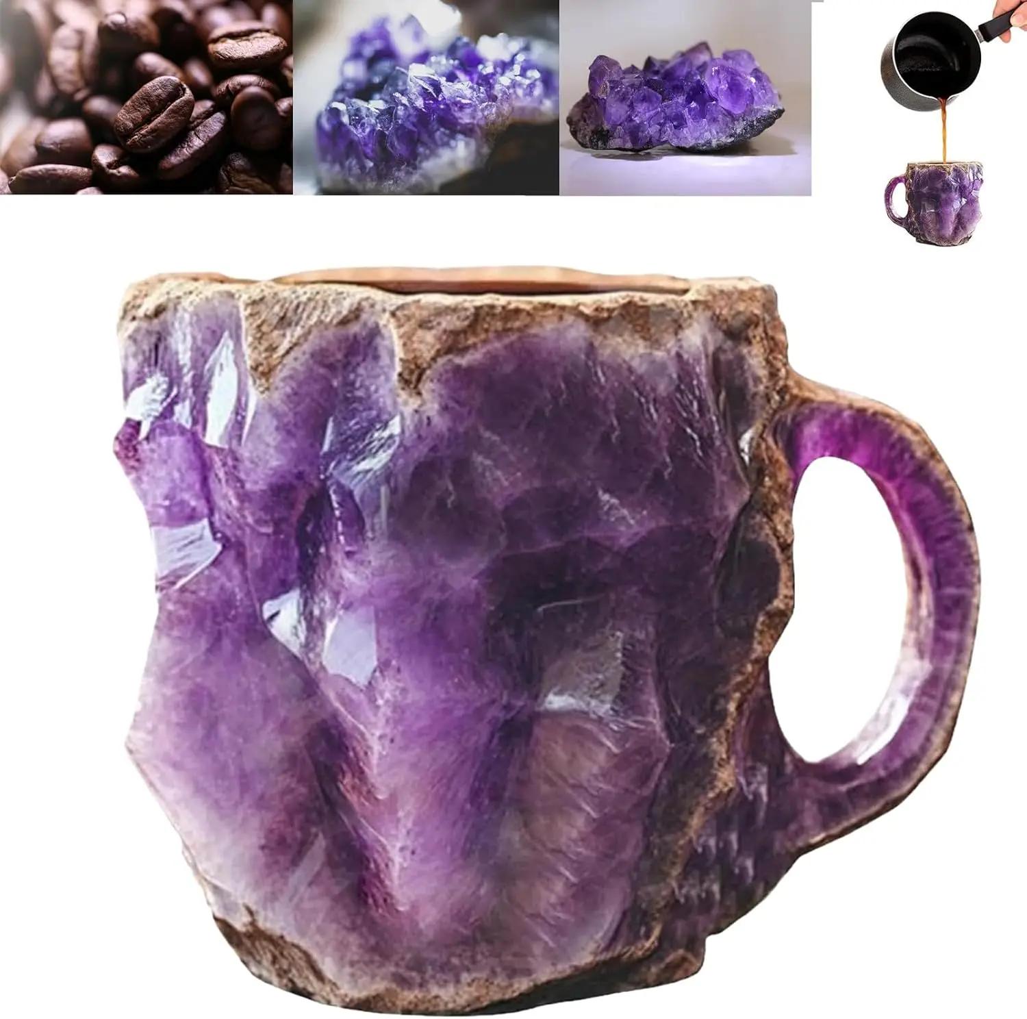 400ml Resin Mineral Crystal Coffee Mugs with Handles Elegant Fake Mineral Crystal Cup for Workplace Home Decor Christmas Gift 400ml
400ml Resin Mineral Crystal Coffee Mugs with Handles Elegant Fake Mineral Crystal Cup for Workplace Home Decor Christmas Gift 400ml