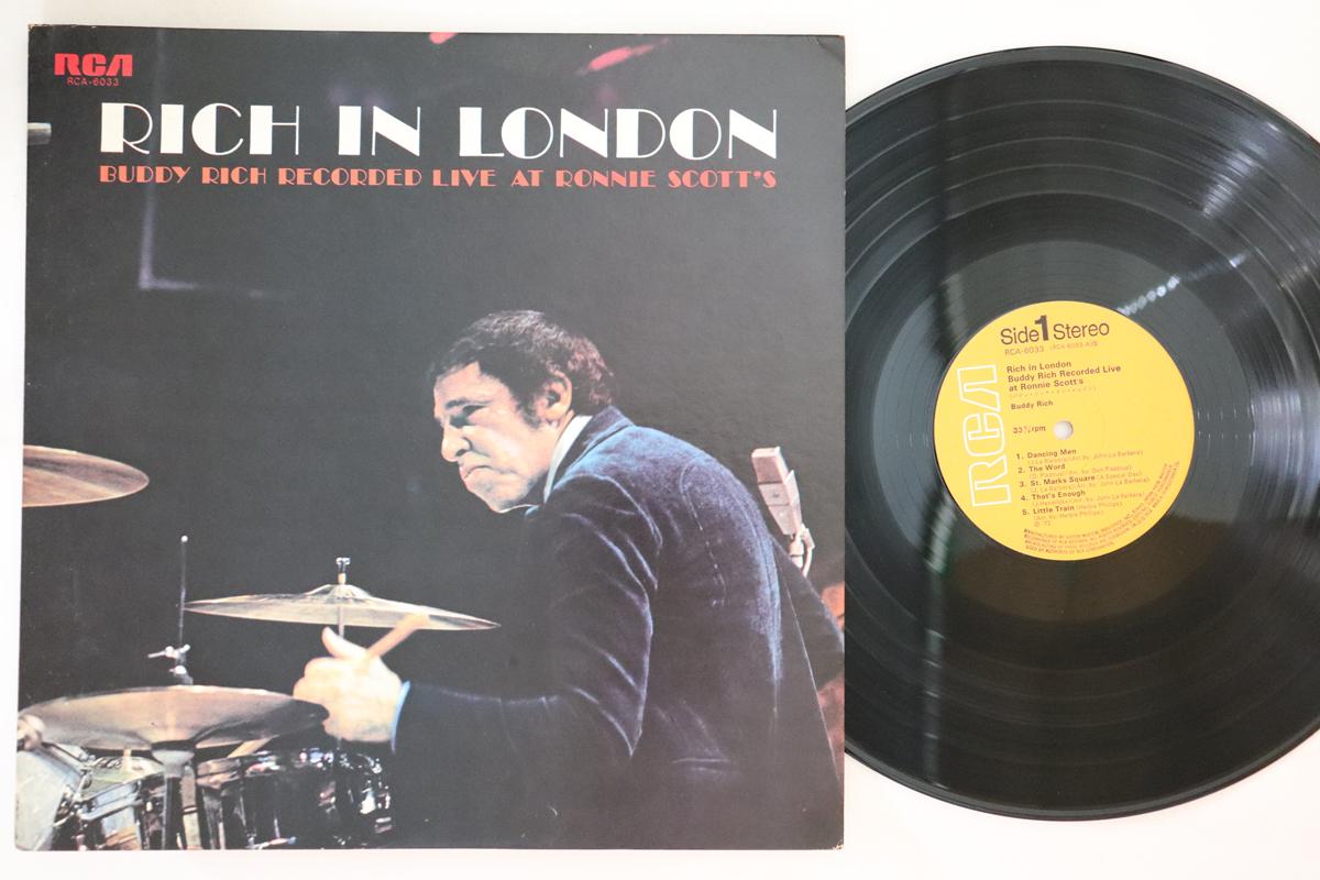 LP Record BUDDY RICH - Rich In London (Buddy Rich Recorded RCA6033 RCA 1972 Japan Jazz Used
LP Record BUDDY RICH - Rich In London (Buddy Rich Recorded RCA6033 RCA 1972 Japan Jazz Used