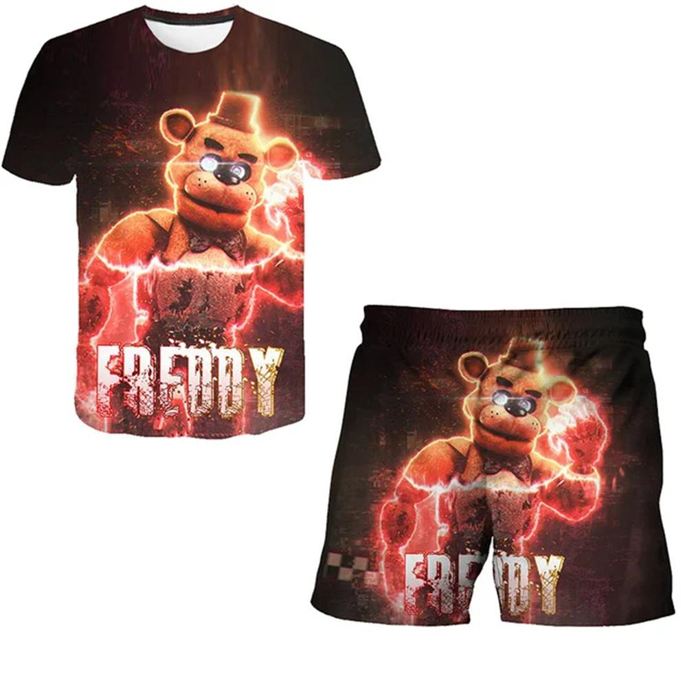 BoyGirl Five Night at Freddy Одяг Літні костюми з 3D-принтом Дитячі футболки з короткими рукавами Шорти Набори з 2 предметів Терористична гра Дитячий одяг 160
BoyGirl Five Night at Freddy Одяг Літні костюми з 3D-принтом Дитячі футболки з короткими рукавами Шорти Набори з 2 предметів Терористична гра Дитячий одяг 160