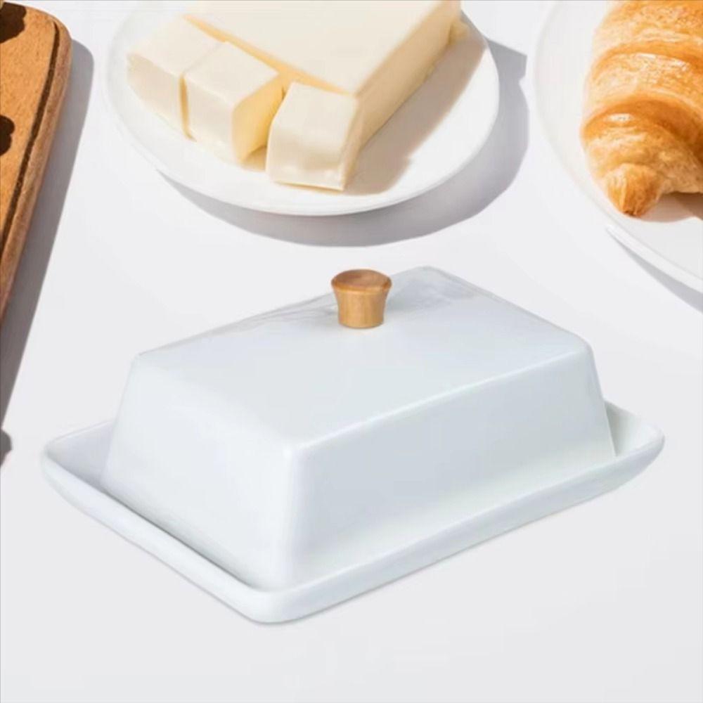 Top Handle Nordic Butter Plates Rectangular Sealed Butter Container Fresh Cheese Tray Dining Table
Top Handle Nordic Butter Plates Rectangular Sealed Butter Container Fresh Cheese Tray Dining Table
