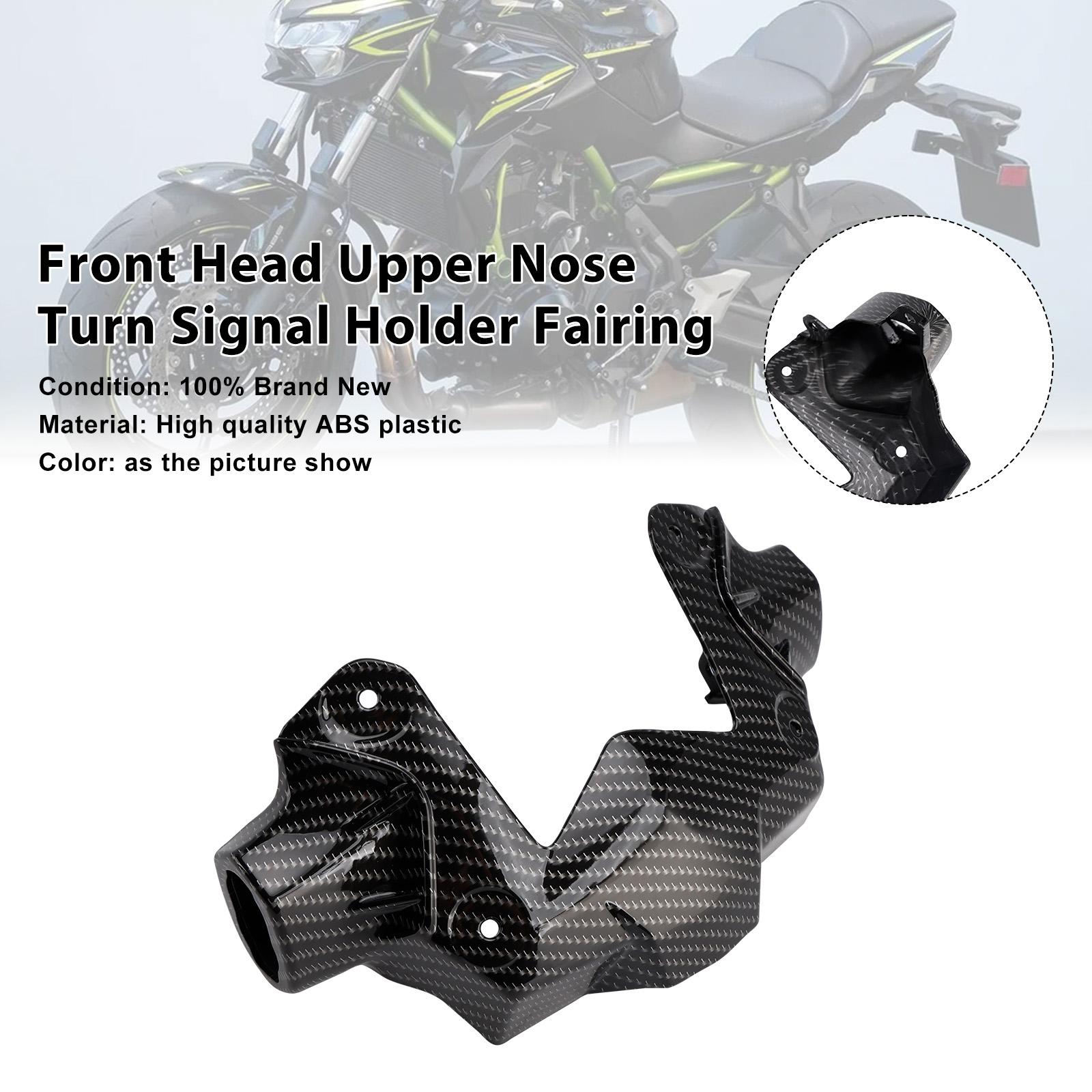 Front Head Upper Nose Turn Signal Holder Fairing For Kawasaki Z900 2020-2024
Front Head Upper Nose Turn Signal Holder Fairing For Kawasaki Z900 2020-2024