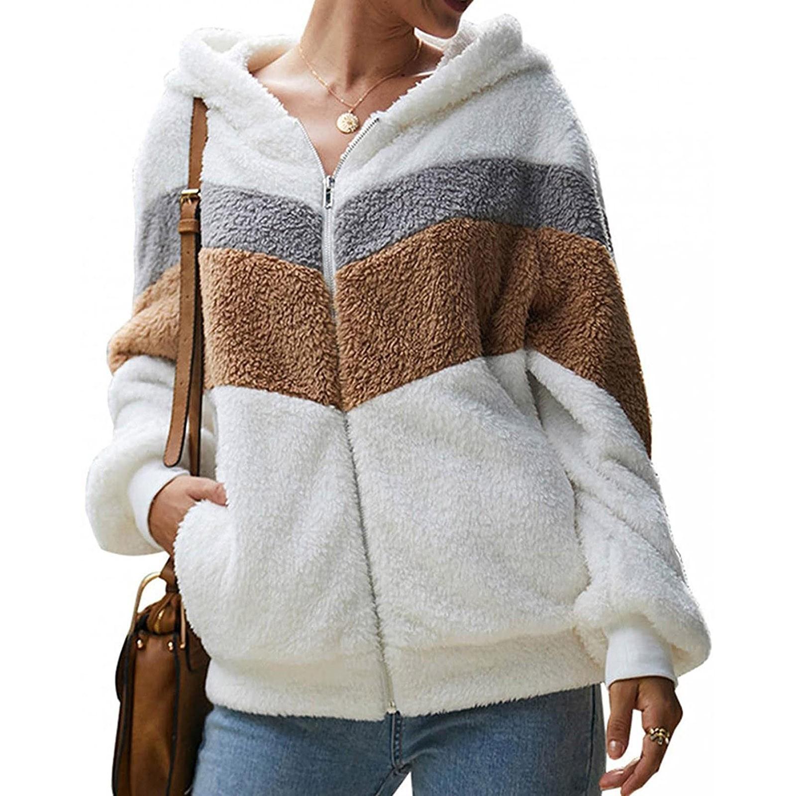 Женская свободная и зимняя толстая плюшевая куртка с капюшоном в стиле пэчворк на молнии M белый
Женская свободная и зимняя толстая плюшевая куртка с капюшоном в стиле пэчворк на молнии M белый