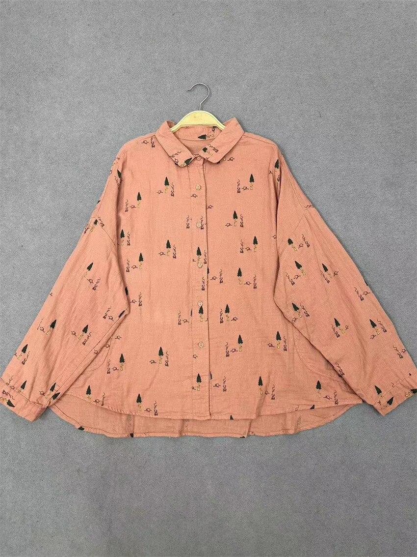 Johnature с лацканами, хлопковая повседневная свободная рубашка с длинными рукавами, женские весенние свободные простые женские блузки с корейским принтом One Size темно-розовый
Johnature с лацканами, хлопковая повседневная свободная рубашка с длинными рукавами, женские весенние свободные простые женские блузки с корейским принтом One Size темно-розовый