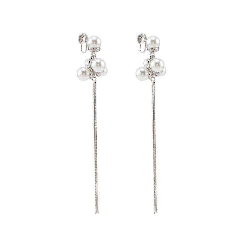 Роскошные длинные элегантные модные женские туфли с искусственным жемчугом без пирсинга, зажим для ушей от комаров
Роскошные длинные элегантные модные женские туфли с искусственным жемчугом без пирсинга, зажим для ушей от комаров