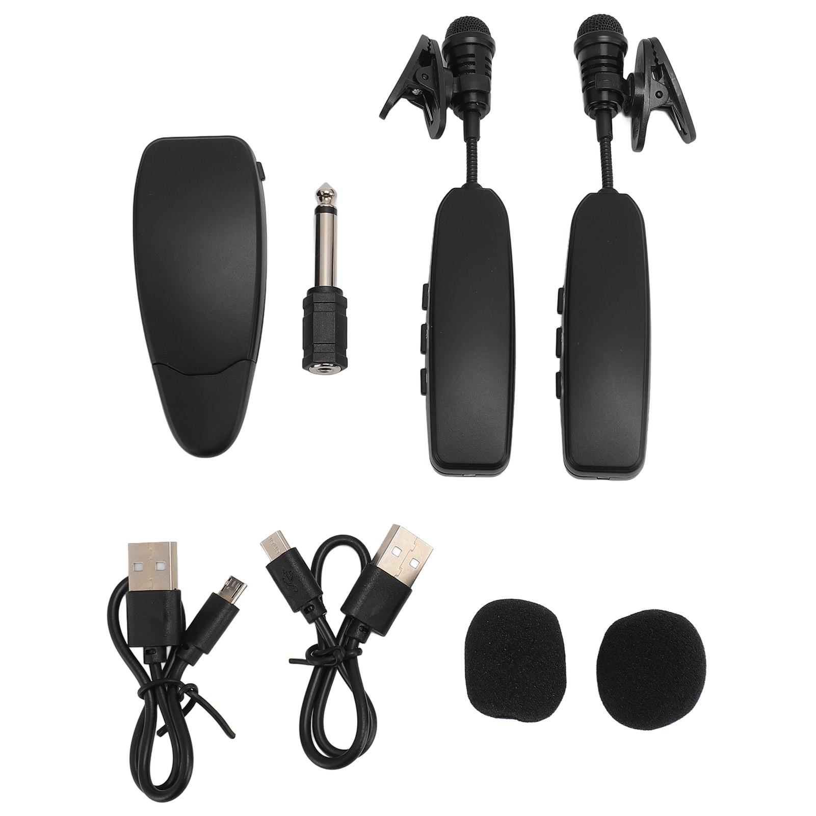 2Pcs Wireless Lavalier Microphone 2.4G Intelligent Noise Canceling Wireless Clip On Lapel Mic for
2Pcs Wireless Lavalier Microphone 2.4G Intelligent Noise Canceling Wireless Clip On Lapel Mic for