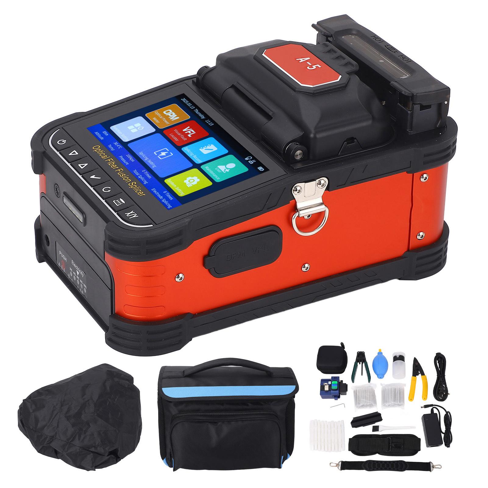 Automatic Fiber Optic Fusion Splicer 5.0 Inch Capacitive Touchscreen 8S Splicing 18S Heating 10
Automatic Fiber Optic Fusion Splicer 5.0 Inch Capacitive Touchscreen 8S Splicing 18S Heating 10