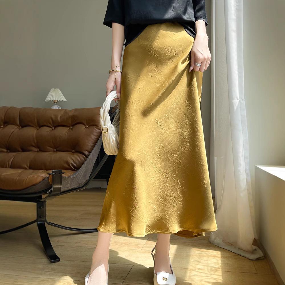 2025 Summer Floral Gathered Fishtail Midi Skirt for Women - High Waist Design XXL
2025 Summer Floral Gathered Fishtail Midi Skirt for Women - High Waist Design XXL