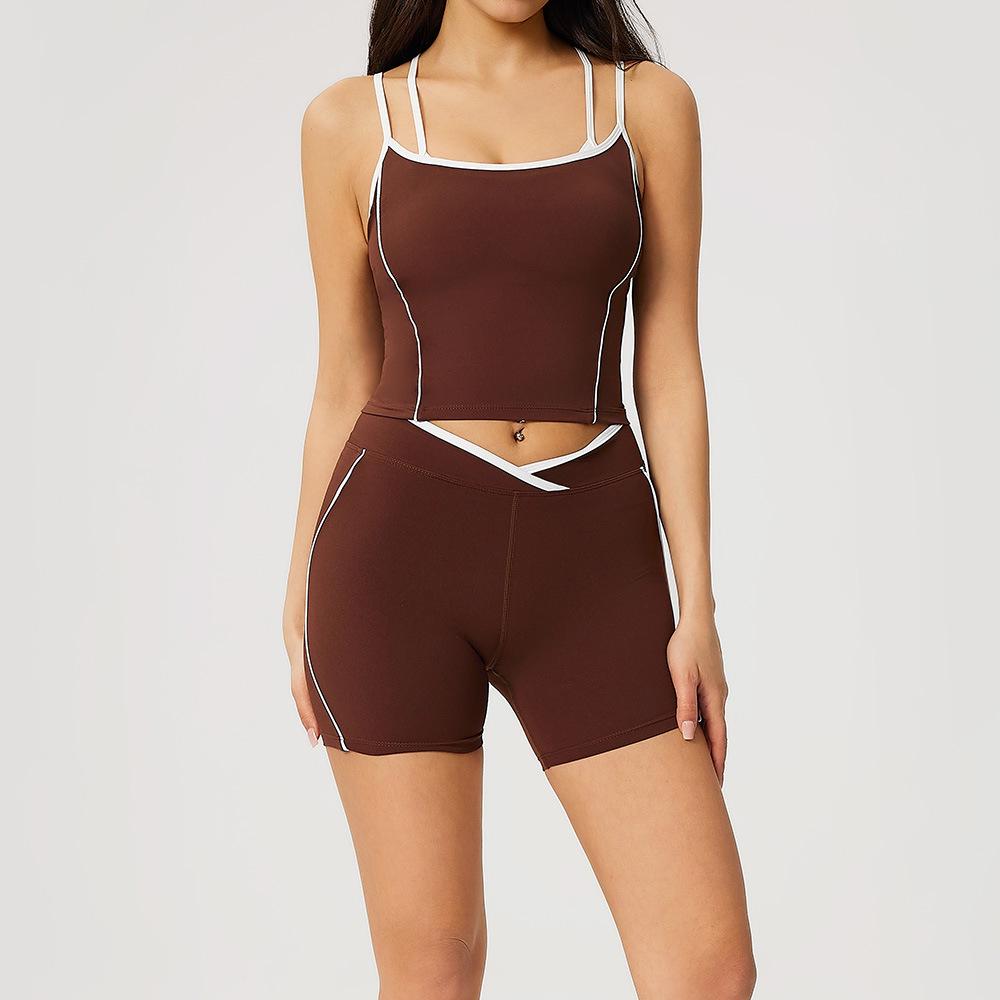 Women s Cross Waist Color Block Yoga Set - Includes Tight Pants & Sports Vest with Beautiful Back Design. Perfect for European & American Fitness. Large
Women s Cross Waist Color Block Yoga Set - Includes Tight Pants & Sports Vest with Beautiful Back Design. Perfect for European & American Fitness. Large