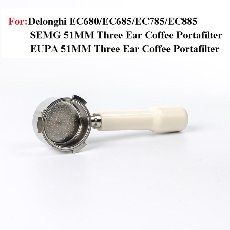 51мм Портафільтр для Naked Coffee для Delonghi EC680/EC685/EC785/EC885 Ручка для кави з нержавіючої сталі з кошиком на 1/2/4 чашки with 1 2 4 basket
51мм Портафільтр для Naked Coffee для Delonghi EC680/EC685/EC785/EC885 Ручка для кави з нержавіючої сталі з кошиком на 1/2/4 чашки with 1 2 4 basket