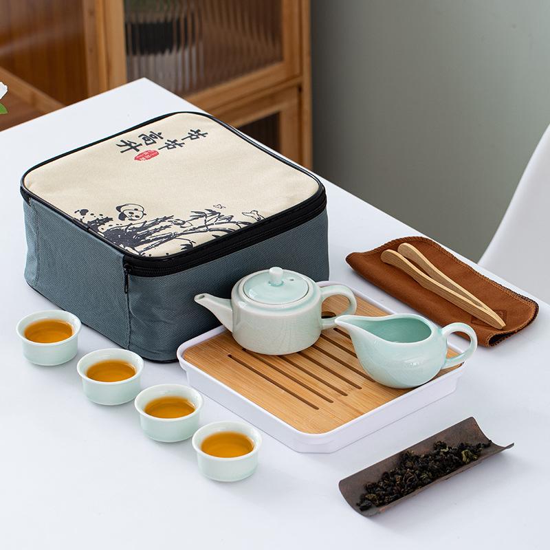 Керамический чайный набор Гэяо для кунг-фу, открытый чайник, чашка, сувенир для бизнеса в сфере недвижимости
Керамический чайный набор Гэяо для кунг-фу, открытый чайник, чашка, сувенир для бизнеса в сфере недвижимости