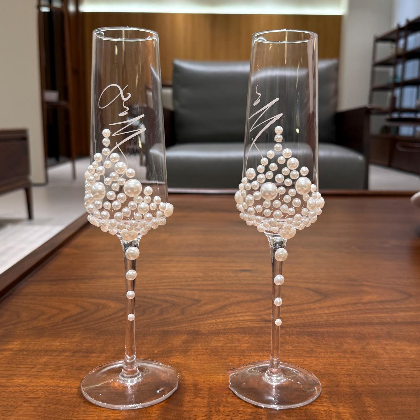 2PCS White Pearl Champagne Glasses Luxurious Sparkling Wine Glasses Stylish Sweet Wine Glasses Cocktail Stem Glasses 200ml
2PCS White Pearl Champagne Glasses Luxurious Sparkling Wine Glasses Stylish Sweet Wine Glasses Cocktail Stem Glasses 200ml