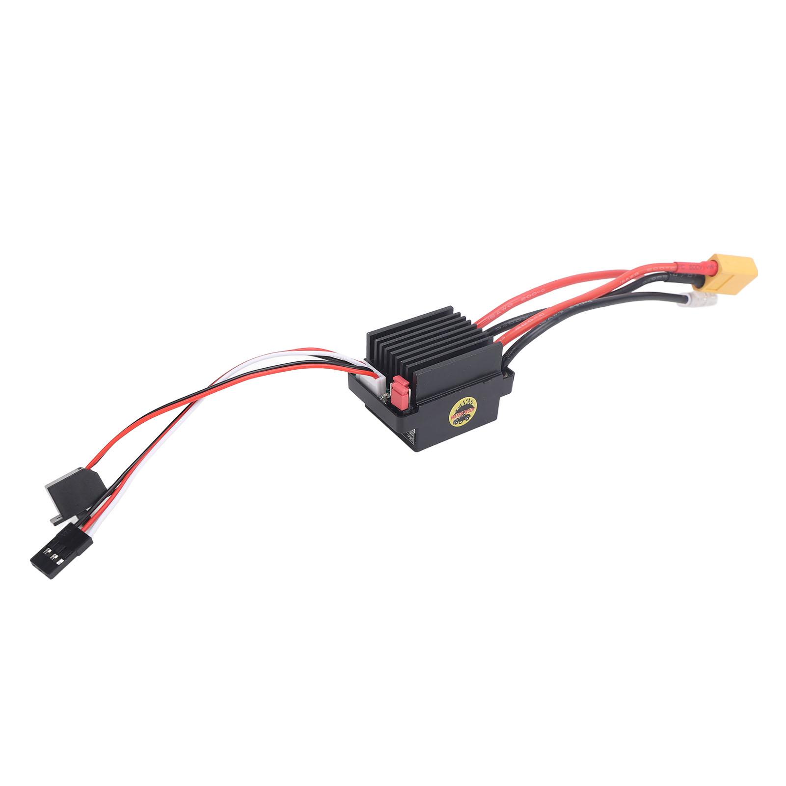 320A 60A RC Brushed ESC High Voltage Waterproof Two Way Electronic Speed Controller with XT60 Connector for 390 540 550 Brushed Motor
320A 60A RC Brushed ESC High Voltage Waterproof Two Way Electronic Speed Controller with XT60 Connector for 390 540 550 Brushed Motor