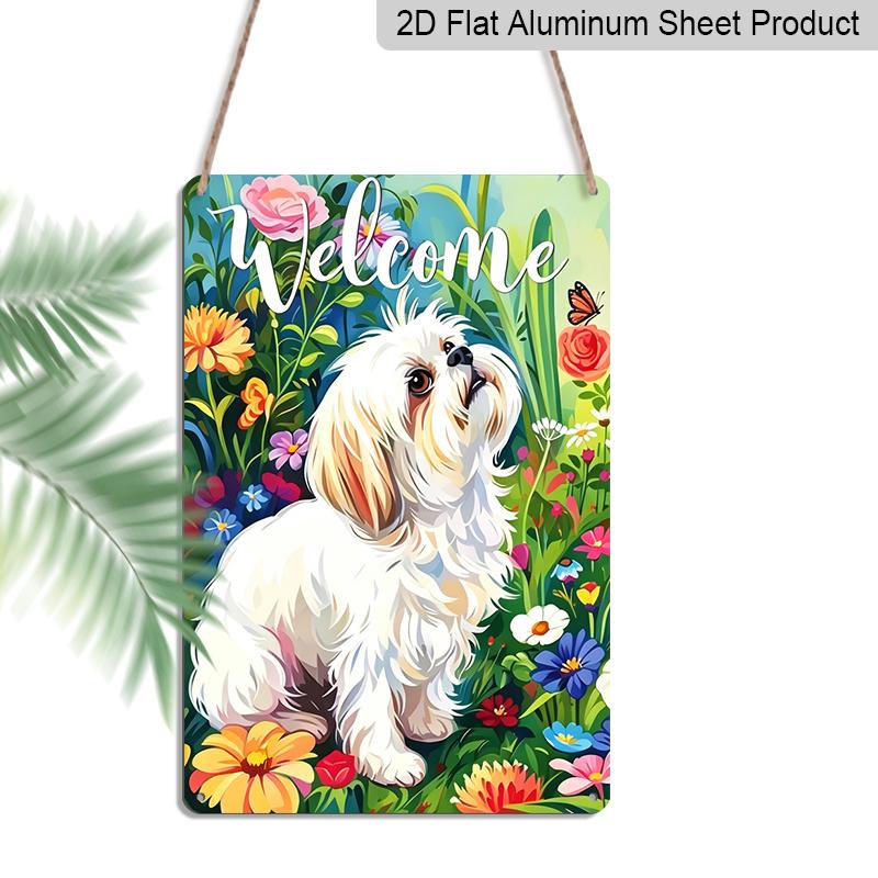 2D Flat Aluminum Plaque, Welcome Dog with Flowers Sign, 8x12 Inch, Pet Lover Home Decor, Vibrant Floral Porch Wall Art 20*30cm
2D Flat Aluminum Plaque, Welcome Dog with Flowers Sign, 8x12 Inch, Pet Lover Home Decor, Vibrant Floral Porch Wall Art 20*30cm