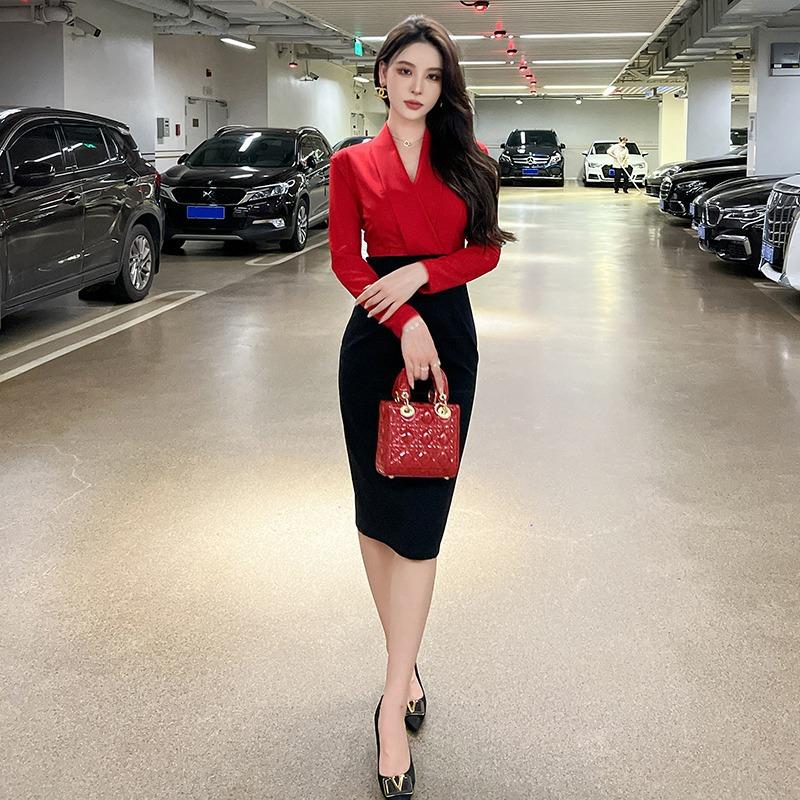 Костюм Темперамент Платье 4 Новое Рабочее Место Тонкая Юбка XL красный
Костюм Темперамент Платье 4 Новое Рабочее Место Тонкая Юбка XL красный