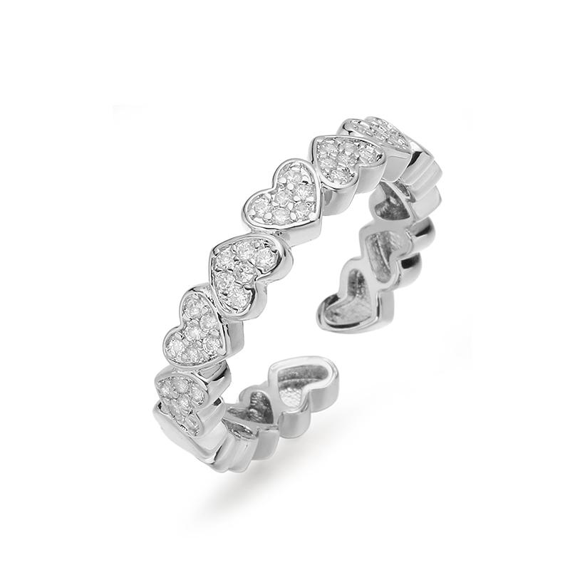 HECHENG,Korean Simple Heart Shaped Zirconia Sparkling Ring Ladies Couple Opening Adjustable Jewellery Gift Ring 1 Pcs resizable мідний
HECHENG,Korean Simple Heart Shaped Zirconia Sparkling Ring Ladies Couple Opening Adjustable Jewellery Gift Ring 1 Pcs resizable мідний
