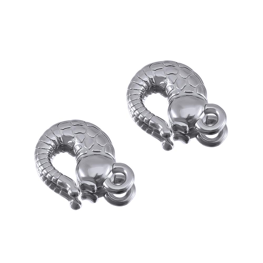 5pcs Stainless Steel Personalized Vintage Design Hook Bracelet Necklace Connection Buckle for DIY Jewelry Making Cool Components 5pcs
5pcs Stainless Steel Personalized Vintage Design Hook Bracelet Necklace Connection Buckle for DIY Jewelry Making Cool Components 5pcs