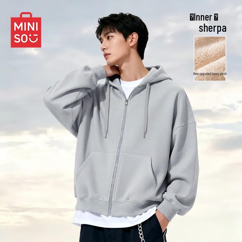 MINISO Men s Plush Lambswool Hooded Cardigan Jacket 3XL
MINISO Men s Plush Lambswool Hooded Cardigan Jacket 3XL