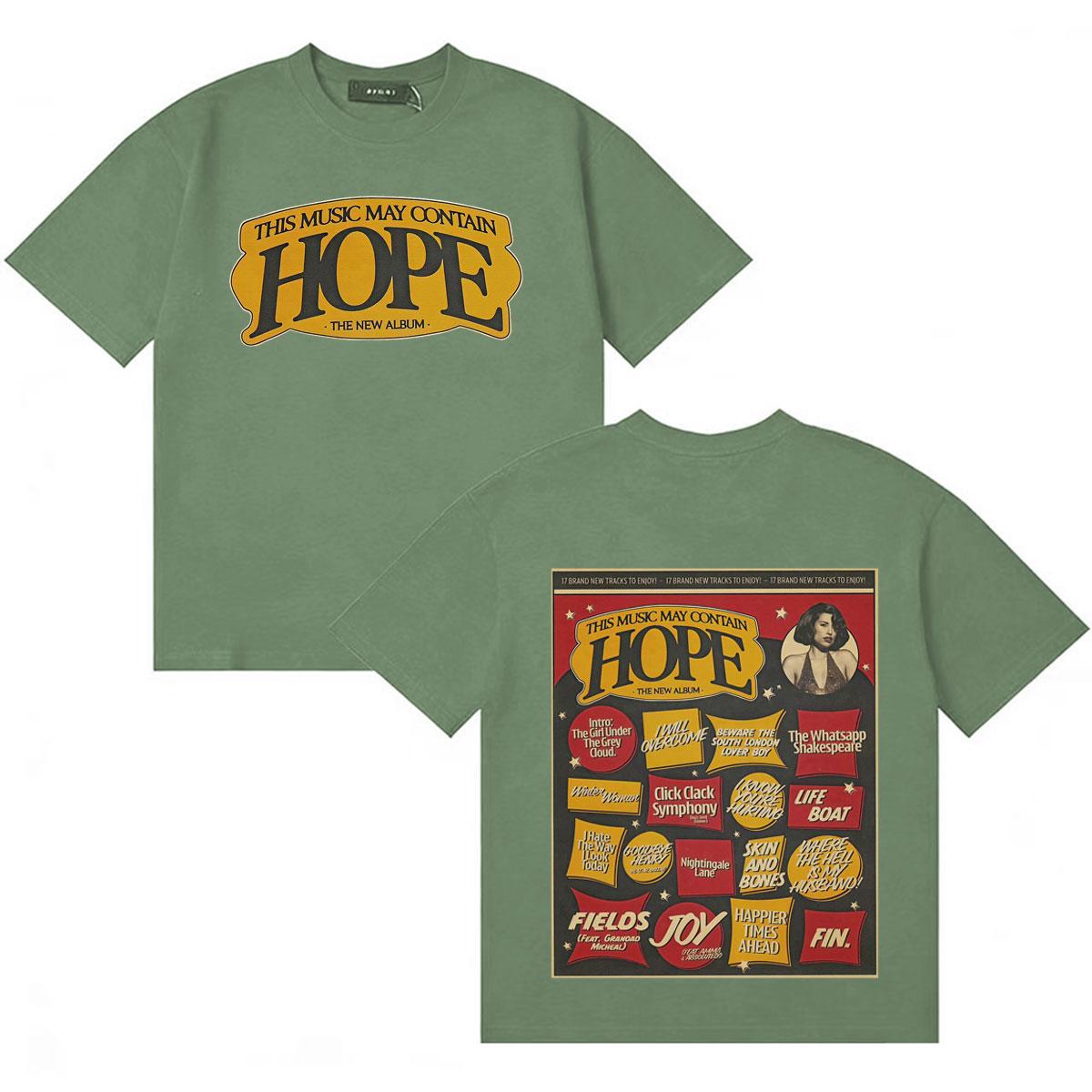 New Album This Music May Contain Hope 2026 T Shirts Raye Merch Hip Hop Womens Unisexs Oversized Fans Casual Short Sleeve Tee Shirts 4XL
New Album This Music May Contain Hope 2026 T Shirts Raye Merch Hip Hop Womens Unisexs Oversized Fans Casual Short Sleeve Tee Shirts 4XL