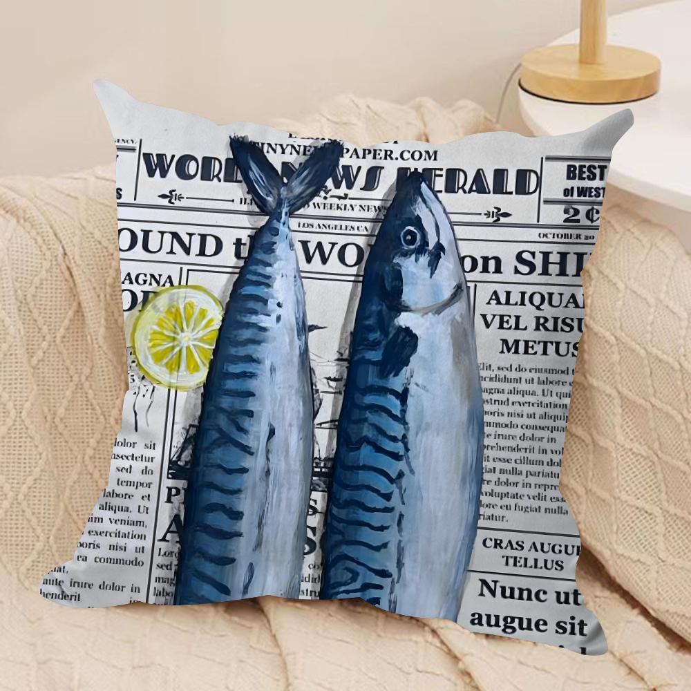 Colorful Sardine Lobster Cushion Cover Soft Plush Fabric DoubleSided Printed Sofa Cushion Cover for All Seasons Home Decor Gift 30x30cm
Colorful Sardine Lobster Cushion Cover Soft Plush Fabric DoubleSided Printed Sofa Cushion Cover for All Seasons Home Decor Gift 30x30cm