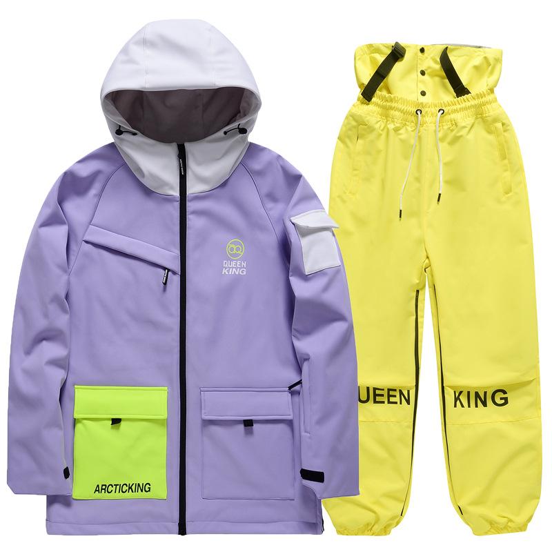Мужской и женский лыжный костюм, теплый и утолщенный корейский лыжный костюм, двойной лыжный костюм для сноуборда XL
Мужской и женский лыжный костюм, теплый и утолщенный корейский лыжный костюм, двойной лыжный костюм для сноуборда XL