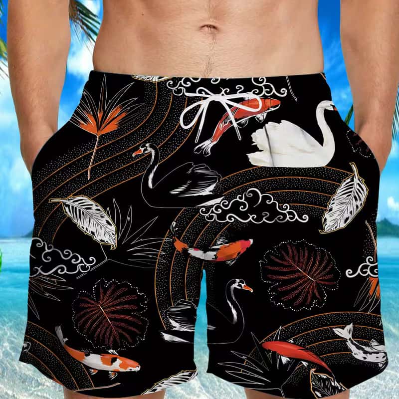 Summer men s new gray and brown contrast crackled camouflage print drawstring waist quick-drying loose shorts S
Summer men s new gray and brown contrast crackled camouflage print drawstring waist quick-drying loose shorts S