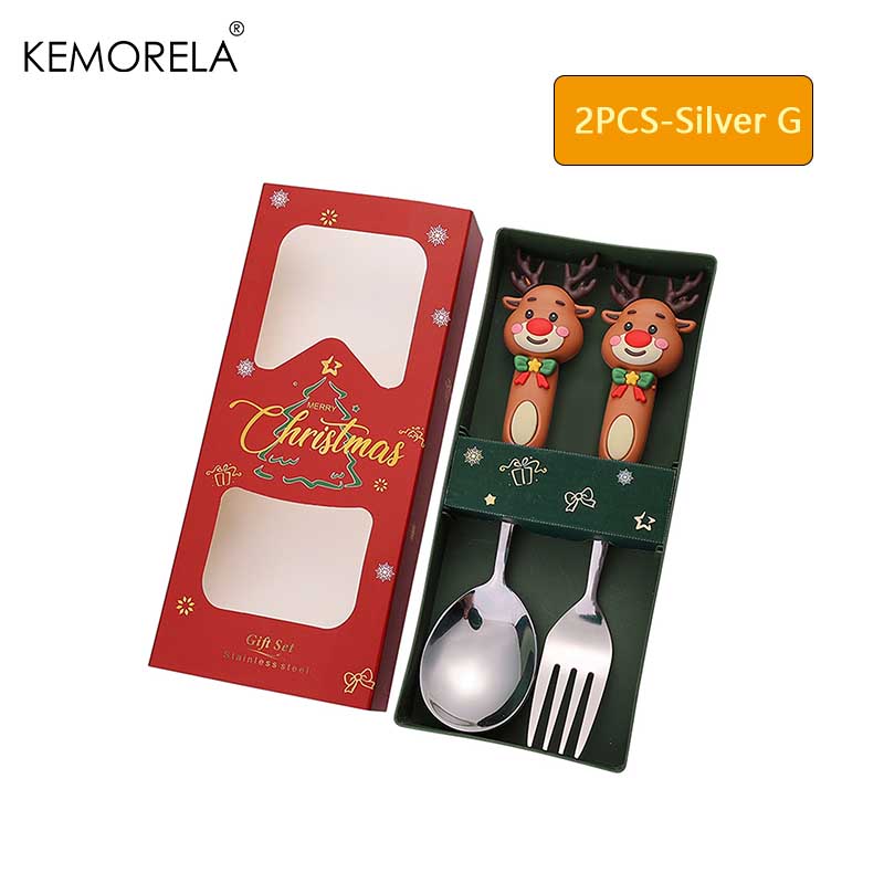 2PCS Stainless Steel Tableware Christmas Spoon Fork Set Cake Dessert Spoon Fruit Fork Santa Elk Doll Spoon Christmas Gifts
2PCS Stainless Steel Tableware Christmas Spoon Fork Set Cake Dessert Spoon Fruit Fork Santa Elk Doll Spoon Christmas Gifts