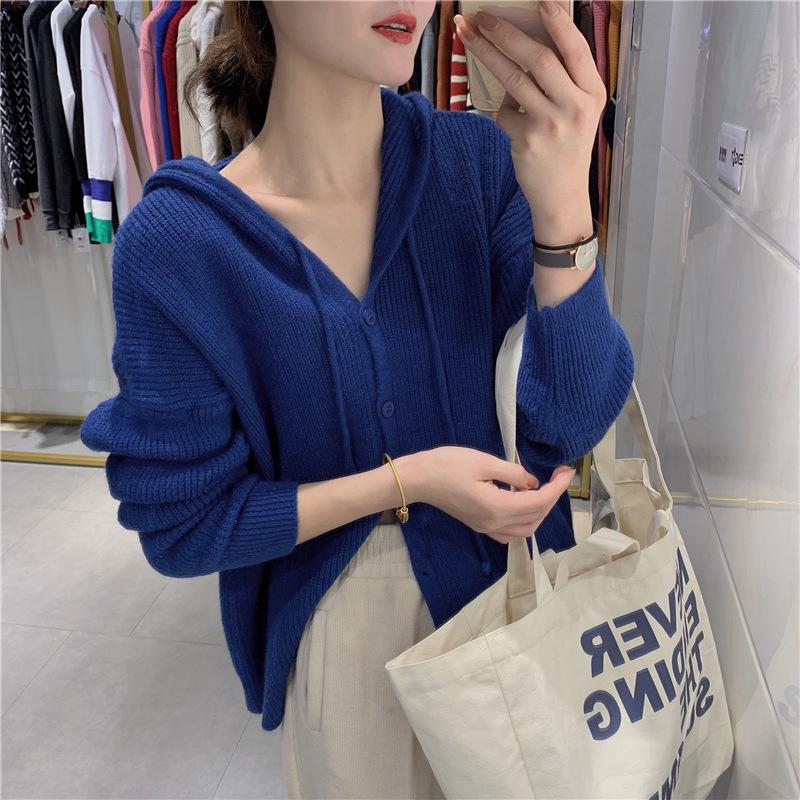Стильный простой однотонный вязаный кардиган с капюшоном на осень и зиму, с V-образным вырезом, свободный свитер, куртка в ленивом стиле, темпераментный, продвинутый 48-151 (average size) сапфировый
Стильный простой однотонный вязаный кардиган с капюшоном на осень и зиму, с V-образным вырезом, свободный свитер, куртка в ленивом стиле, темпераментный, продвинутый 48-151 (average size) сапфировый