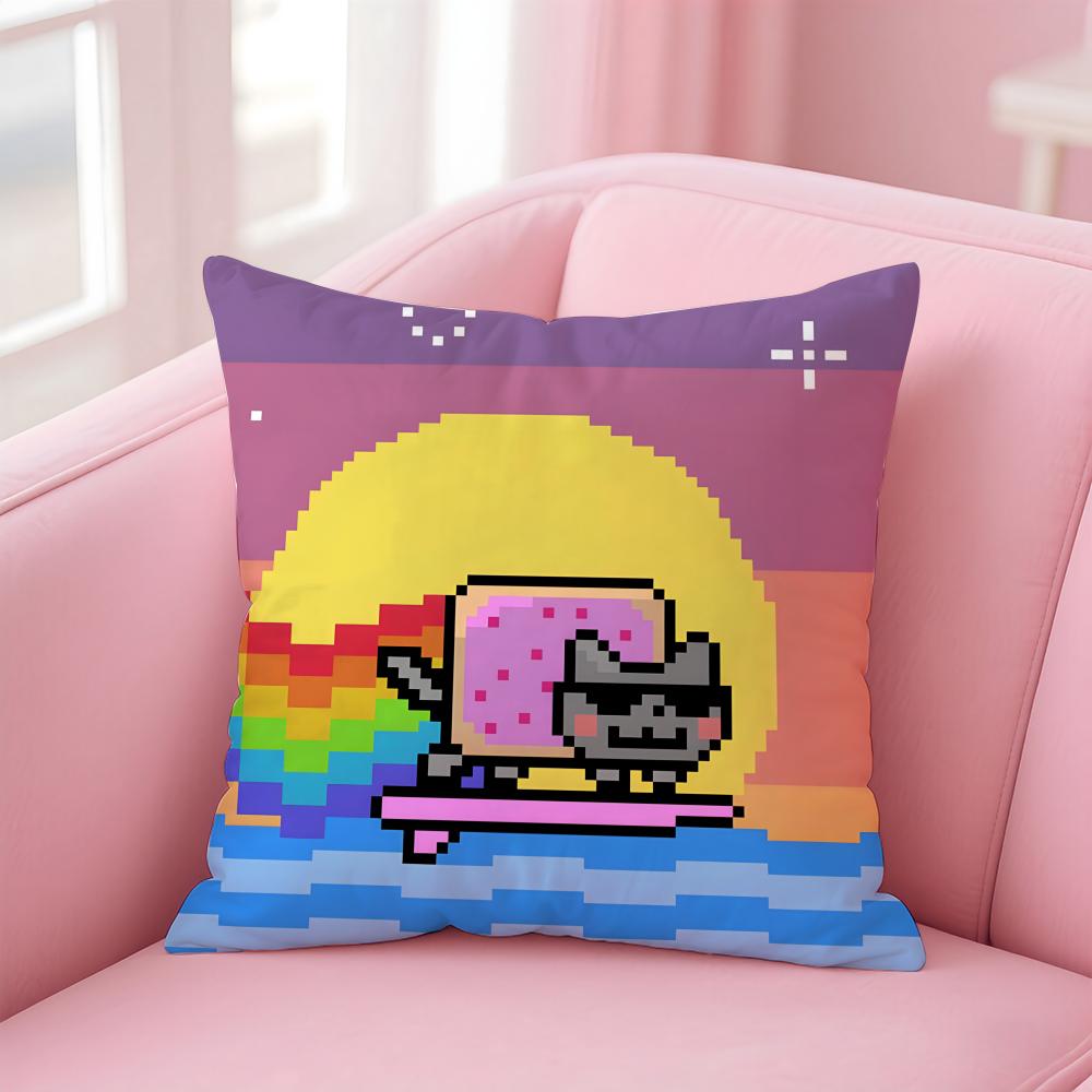 nNyan Cat Fun Cartoon Sofa Cushion Cover Pillowcase Short Plush Invisible zipper Room Sofa Cushion Cover 30X30cm
nNyan Cat Fun Cartoon Sofa Cushion Cover Pillowcase Short Plush Invisible zipper Room Sofa Cushion Cover 30X30cm