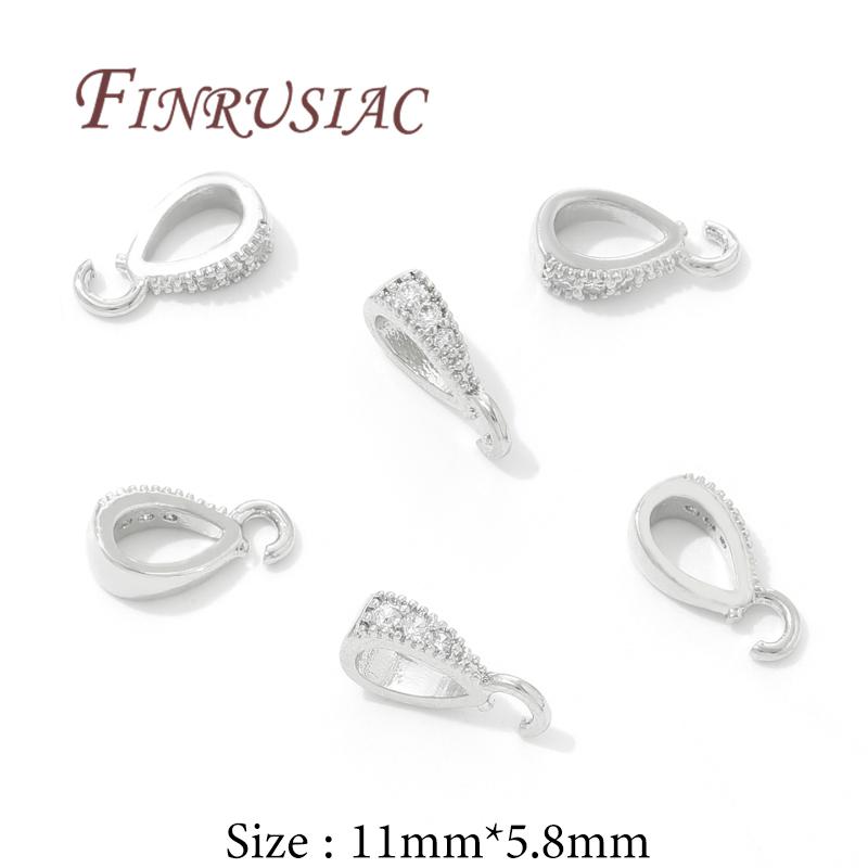 18K Real Gold Plated Brass with Zircon Bailes For Jewelry,Bails For Pendant with Open Ring Findings DIY Necklace Accessories 3 pieces
18K Real Gold Plated Brass with Zircon Bailes For Jewelry,Bails For Pendant with Open Ring Findings DIY Necklace Accessories 3 pieces