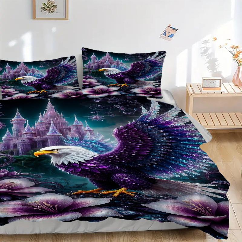 3pcs Eagle Fantasy Flowers Duvet Cover Set - Machine Washable, Includes 1 Cover and 2 Pillowcases, No Core Included yy251013089 135x200cm
3pcs Eagle Fantasy Flowers Duvet Cover Set - Machine Washable, Includes 1 Cover and 2 Pillowcases, No Core Included yy251013089 135x200cm