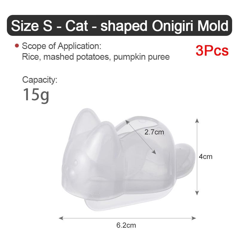 Onigiri Molds Cat Shape Sushi Making Tools Rice Balls Niguri Mold Rice Mold Shaper Deco Accessories for Sushi
Onigiri Molds Cat Shape Sushi Making Tools Rice Balls Niguri Mold Rice Mold Shaper Deco Accessories for Sushi
