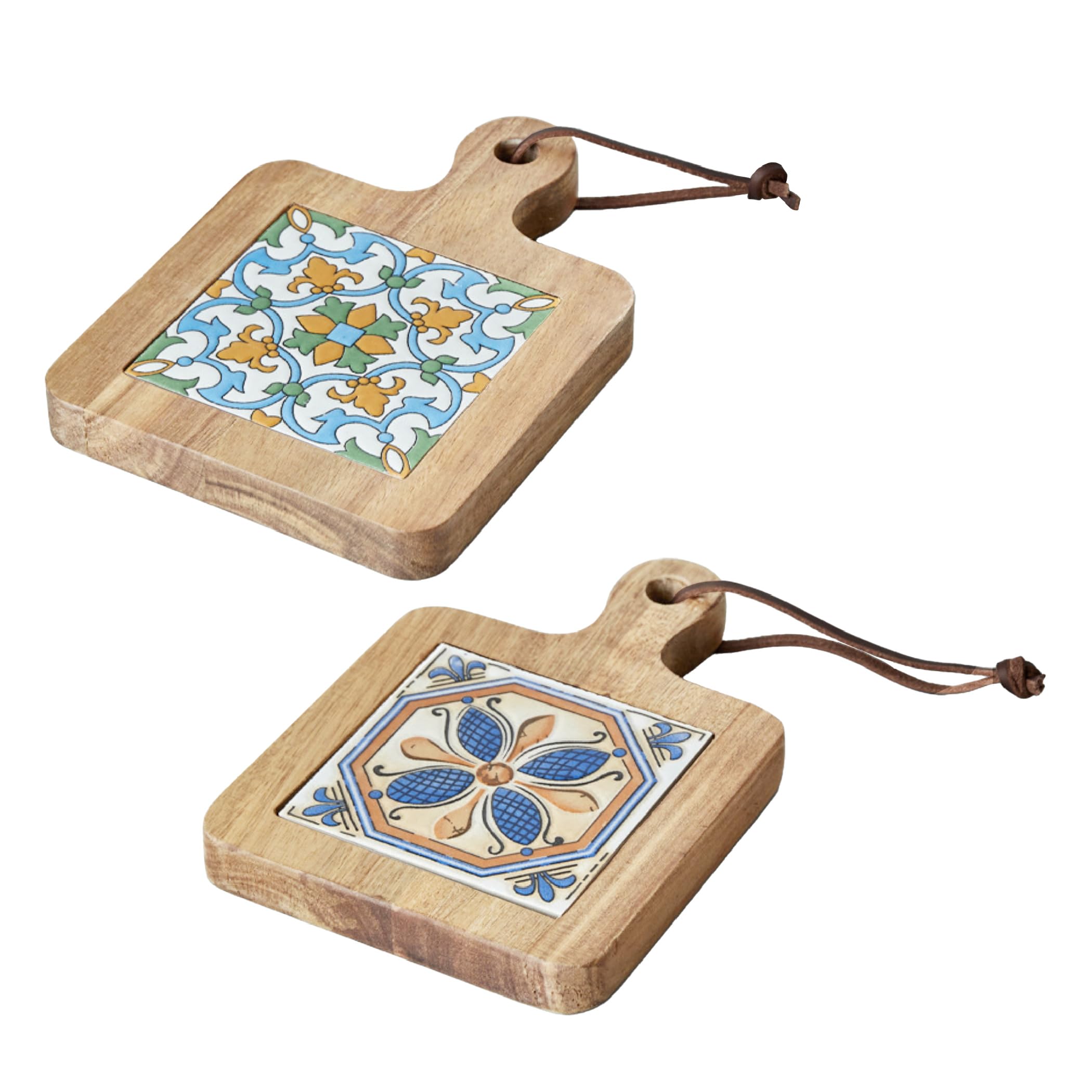 Felimoa Wooden Trivets, Retro Tile Design, Insulated, Easy to Store, Approximately 1.5cm Thick, Set of 2
Felimoa Wooden Trivets, Retro Tile Design, Insulated, Easy to Store, Approximately 1.5cm Thick, Set of 2