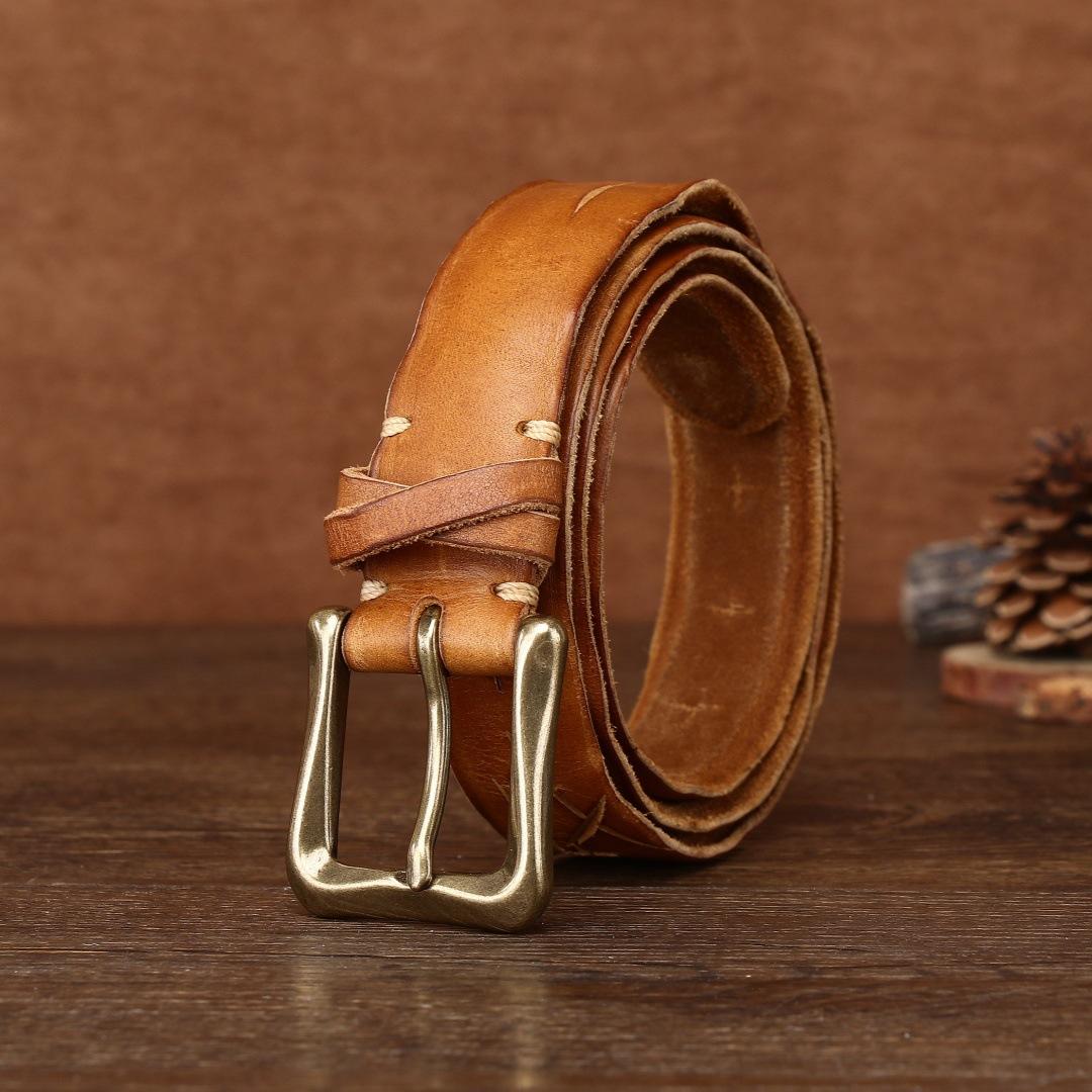 3.4Cm Genuine Leather Belt, Men And Women, The First Layer Of Cowhide Pure Copper Buckle, Retro Washing, Personalized Fashion And Simplicity, 115cm чорний
3.4Cm Genuine Leather Belt, Men And Women, The First Layer Of Cowhide Pure Copper Buckle, Retro Washing, Personalized Fashion And Simplicity, 115cm чорний