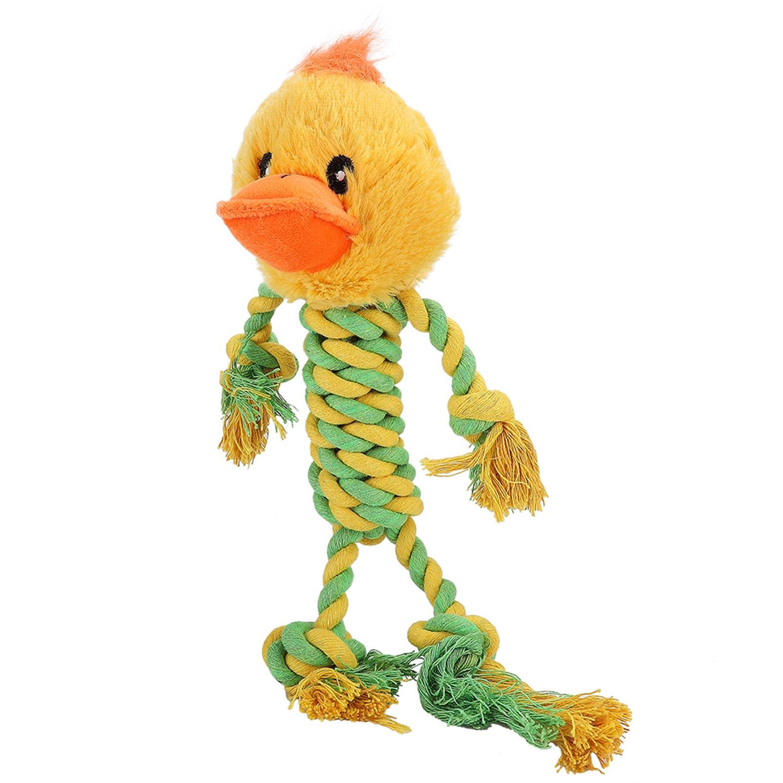 Pet Dog Cartoon Animal Toy Plush Cotton Rope Teeth Cleaning Anti Bite Molar Toy(Duck )
Pet Dog Cartoon Animal Toy Plush Cotton Rope Teeth Cleaning Anti Bite Molar Toy(Duck )
