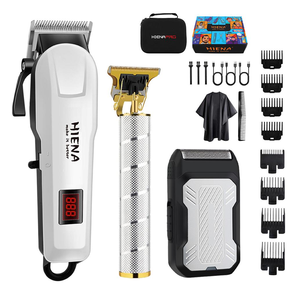 HIENA PRO Men s Electric Trimmer for Sideburn Sculpting hair clipper Barber Profe0ssional hiarcutting machine for men 4 set gift сірий колір
HIENA PRO Men s Electric Trimmer for Sideburn Sculpting hair clipper Barber Profe0ssional hiarcutting machine for men 4 set gift сірий колір
