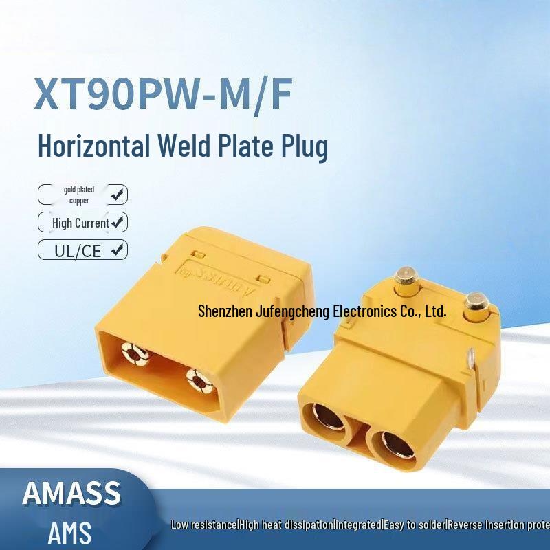Amass XT90PW-M/F Model Aircraft Battery ESC Charger Interface (Horizontal Solder) XT90PW-F Female
Amass XT90PW-M/F Model Aircraft Battery ESC Charger Interface (Horizontal Solder) XT90PW-F Female