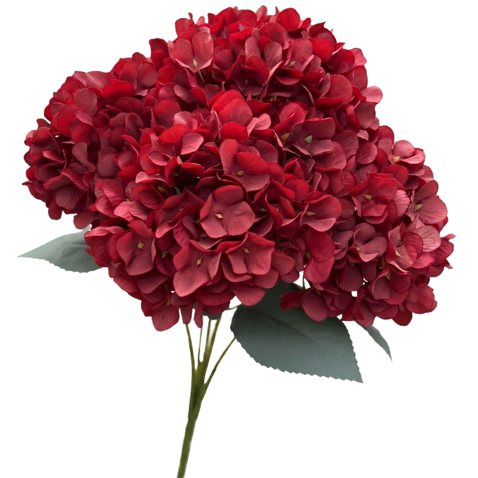 Artificial Hydrangea Flowers Set of 4 Large Silk Hydrangea Stems with Leaves Faux Hydrangea Bouquet for Vase Home Wedding Table Centerpiece Decor One Size червоний
Artificial Hydrangea Flowers Set of 4 Large Silk Hydrangea Stems with Leaves Faux Hydrangea Bouquet for Vase Home Wedding Table Centerpiece Decor One Size червоний