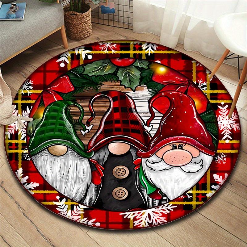 3D Christmas Gnome Round Rug, Non-Slip Soft Festive Mat for Living Room Bedroom Kitchen Decor, Holiday Home Accent Diameter 60cm
3D Christmas Gnome Round Rug, Non-Slip Soft Festive Mat for Living Room Bedroom Kitchen Decor, Holiday Home Accent Diameter 60cm