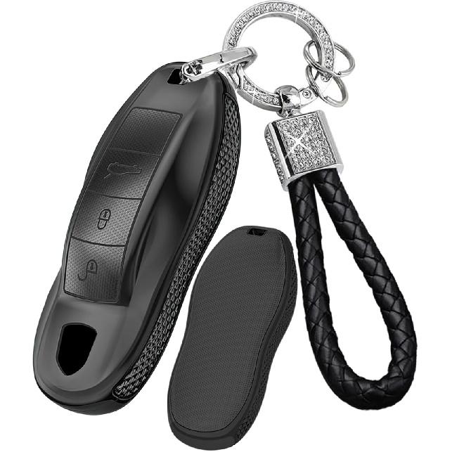 SANRILY Plating Smart Key Case Cover Compatible with Porsche Macan 2017 2024 Cayenne Panamera 911 Keyless Key Fob Shell with Bling Weave Keychain чёрный
SANRILY Plating Smart Key Case Cover Compatible with Porsche Macan 2017 2024 Cayenne Panamera 911 Keyless Key Fob Shell with Bling Weave Keychain чёрный