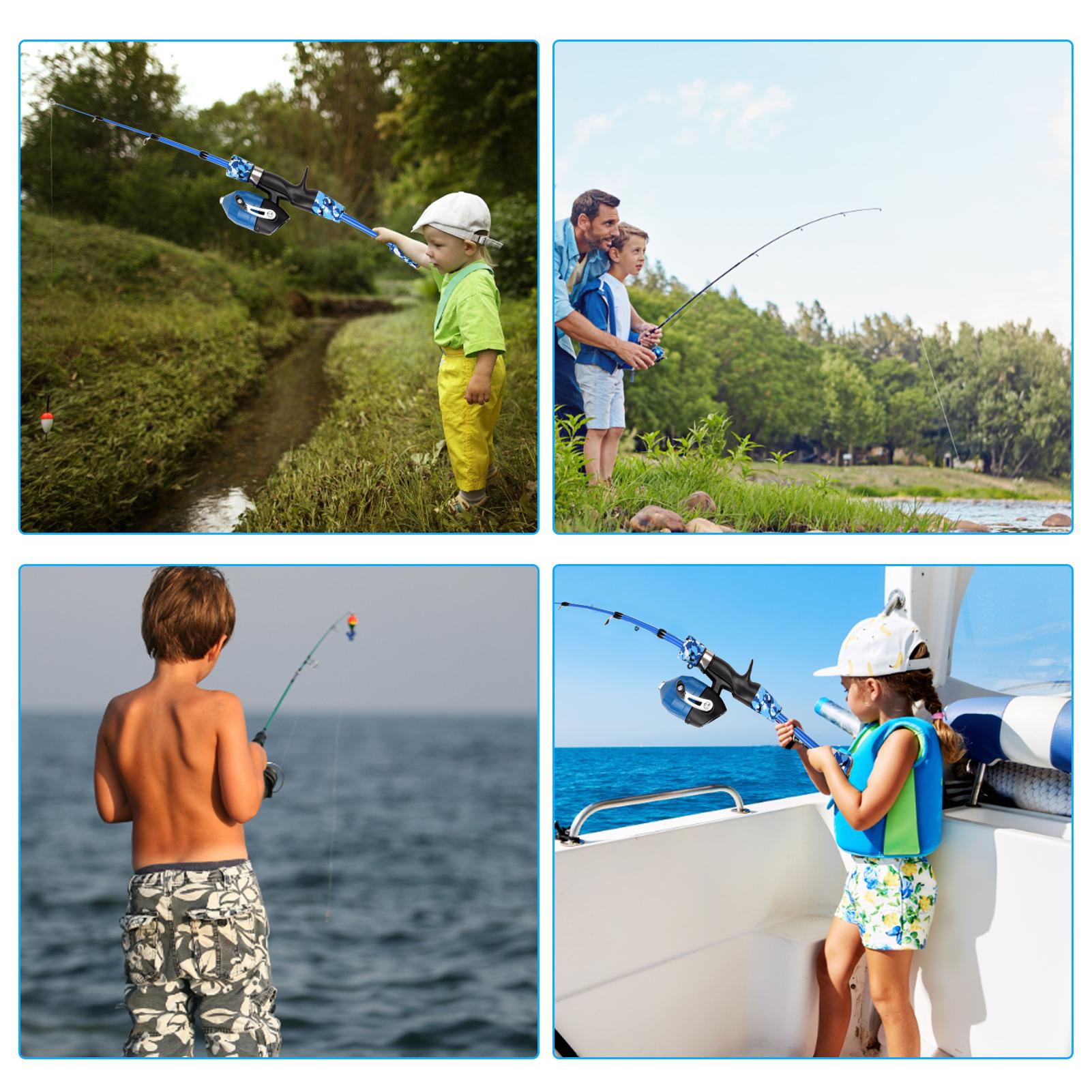 Kids Fishing Rod and Reel Combo Full Kit 1.2m 1.5m Telescopic Casting Rod Pole with Spincast Reel and Hooks Lures 3.94ft розовый
Kids Fishing Rod and Reel Combo Full Kit 1.2m 1.5m Telescopic Casting Rod Pole with Spincast Reel and Hooks Lures 3.94ft розовый