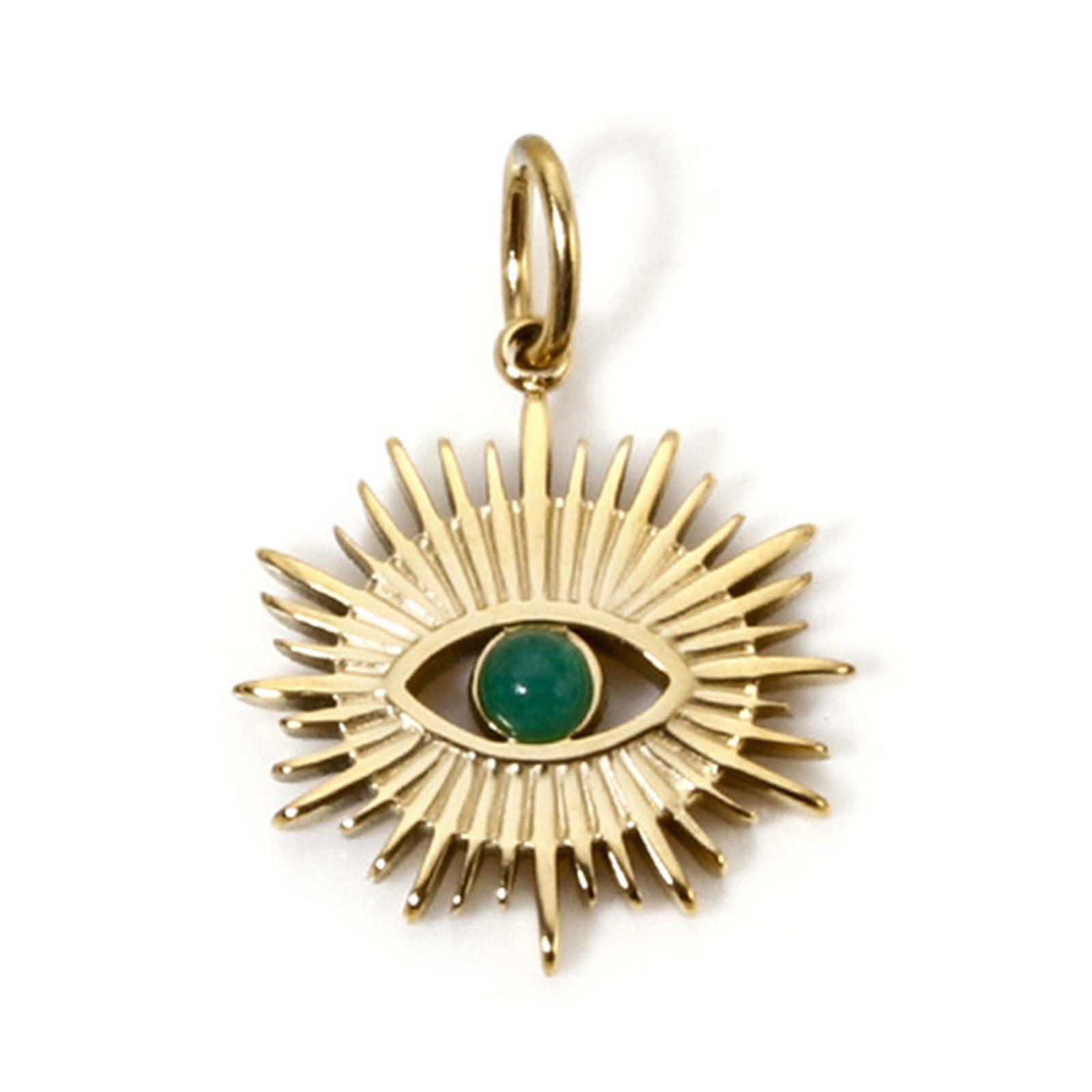 1PC 304 Stainless Steel Religious Charms For DIY Jewelry Making 14K Real Gold Plated Eye of Providence/ All-seeing Eye Pendant зелёный
1PC 304 Stainless Steel Religious Charms For DIY Jewelry Making 14K Real Gold Plated Eye of Providence/ All-seeing Eye Pendant зелёный